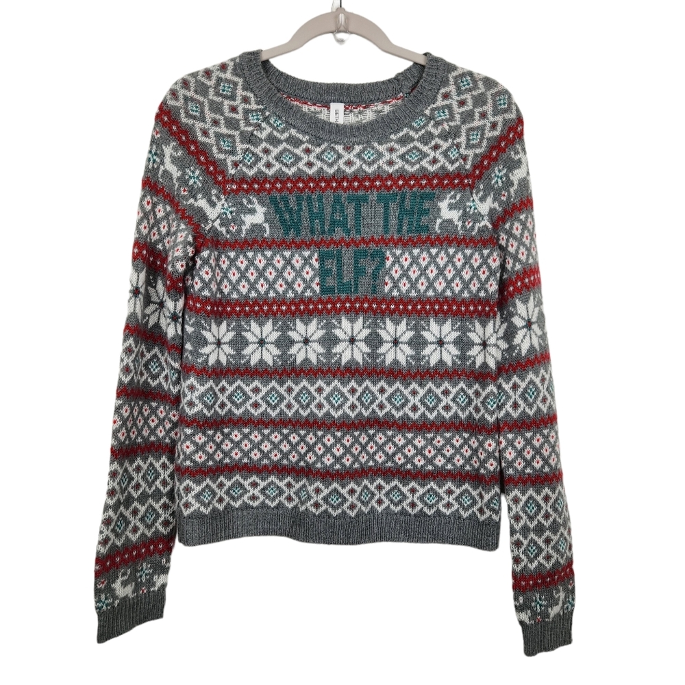 Bethany Mota What the Elf Cute Ugly Christmas Sweater Size Small